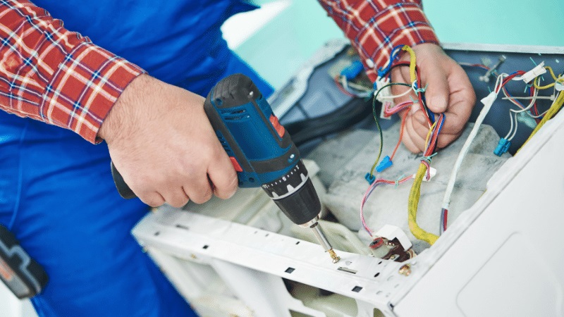 Güdül Baykan Baykan çamaşır makinesi kart tamiri – Su almama arızası orijinal parça ile giderildi. - Teknik servis örneği
